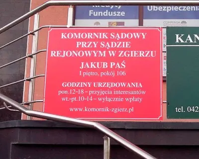 Komornik Sądowy przy Sądzie Rejonowym w Zgierzu Jakub Paś